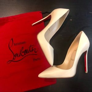 SOLD Christian Louboutin So Kate Beige 36 NEW